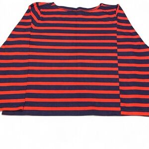 J. Crew Striped Top in Navy and Red